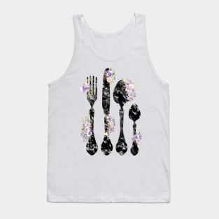 Fork Knife and Spoon Tank Top